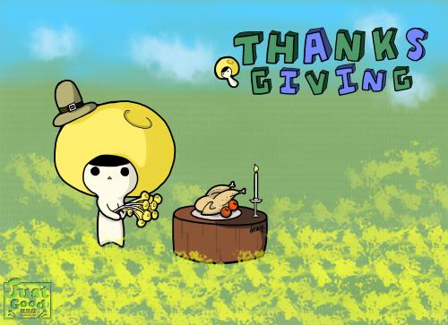 ●【活動】慶祝菇菇豐收的感恩節桌布喔